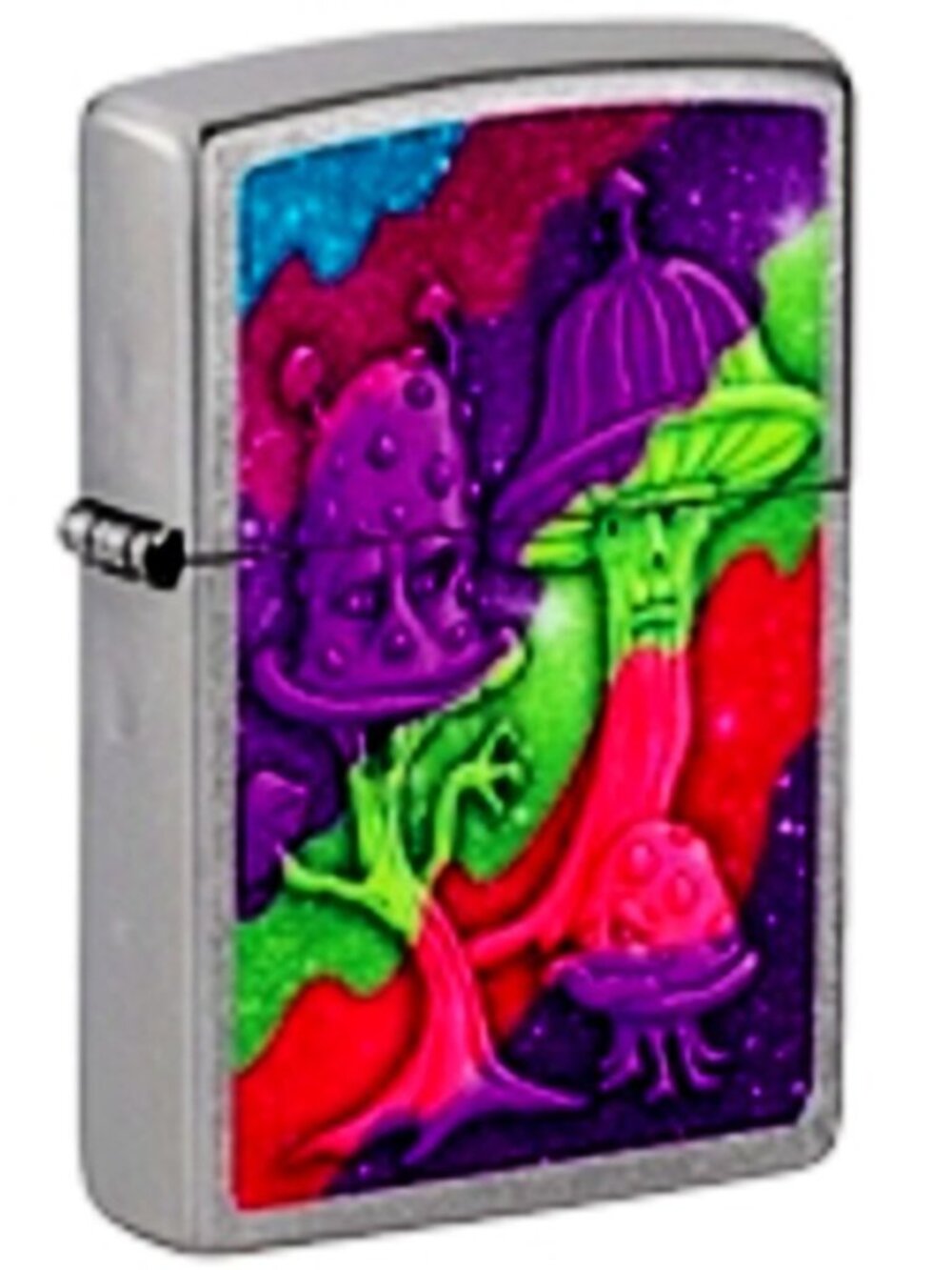 Coo; Colorful Mushrooms Zippo